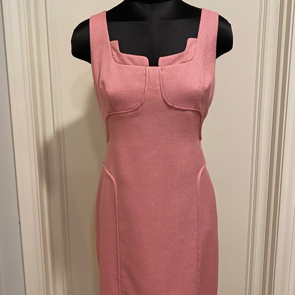 David Meister Pink Mini Dress with Chic Design - Picture 2 of 6